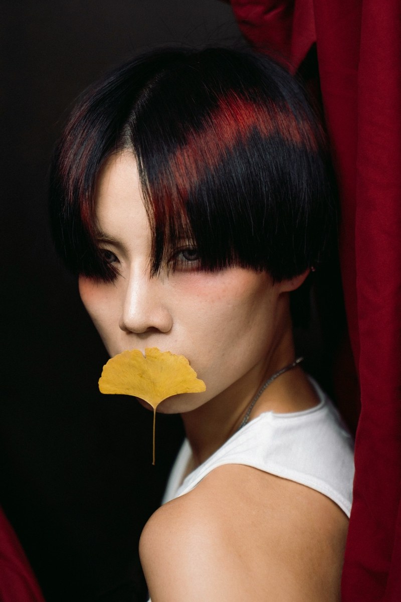 Dark cherry hair colour by SunSun Color